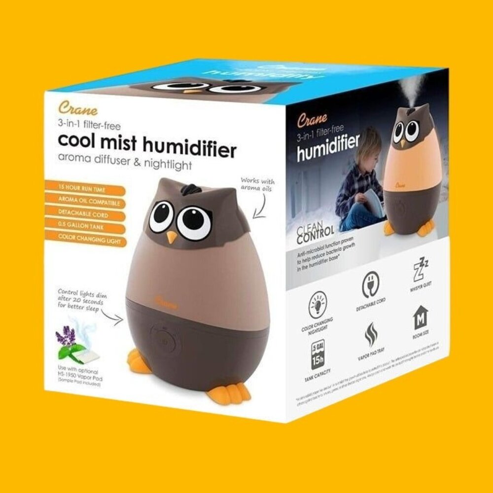 Mini Owl Humidifier: Quiet Ultrasonic & Aroma Therapy
